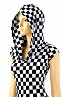 Checkered Hoodie Romper - Coquetry Clothing