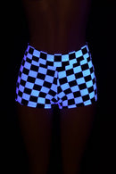 Checkered Mid Rise Shorts - Coquetry Clothing