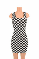 Checkered Tank Dress - Coquetry Clothing