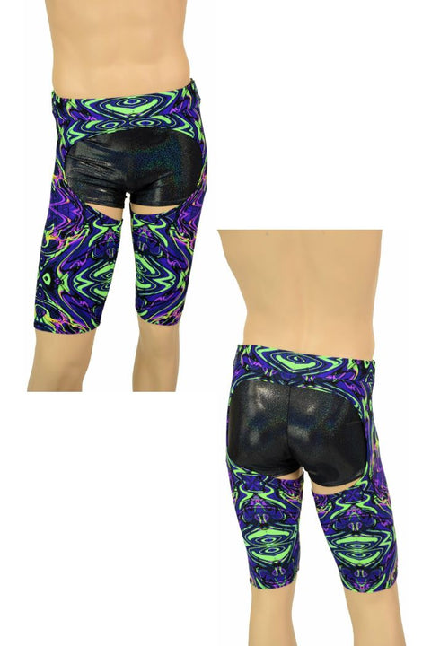 Mens "Sahara" Shorts Chaps in Neon Melt - Coquetry Clothing