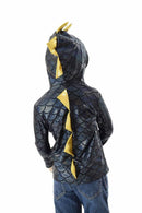 Childrens Black & Gold Dragon Hoodie - Coquetry Clothing