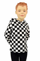 Childrens Black & White Hoodie - Coquetry Clothing