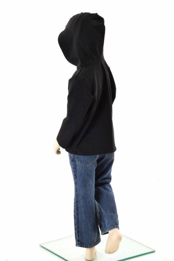 Childrens Black Zen Long Sleeve Hoodie - 4