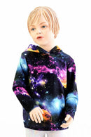 Childrens Galaxy UV Glow Long Sleeve Hoodie - Coquetry Clothing