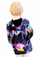 Childrens Galaxy UV Glow Long Sleeve Hoodie - Coquetry Clothing