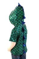 Childrens Green & Blue Dragon Hoodie - Coquetry Clothing
