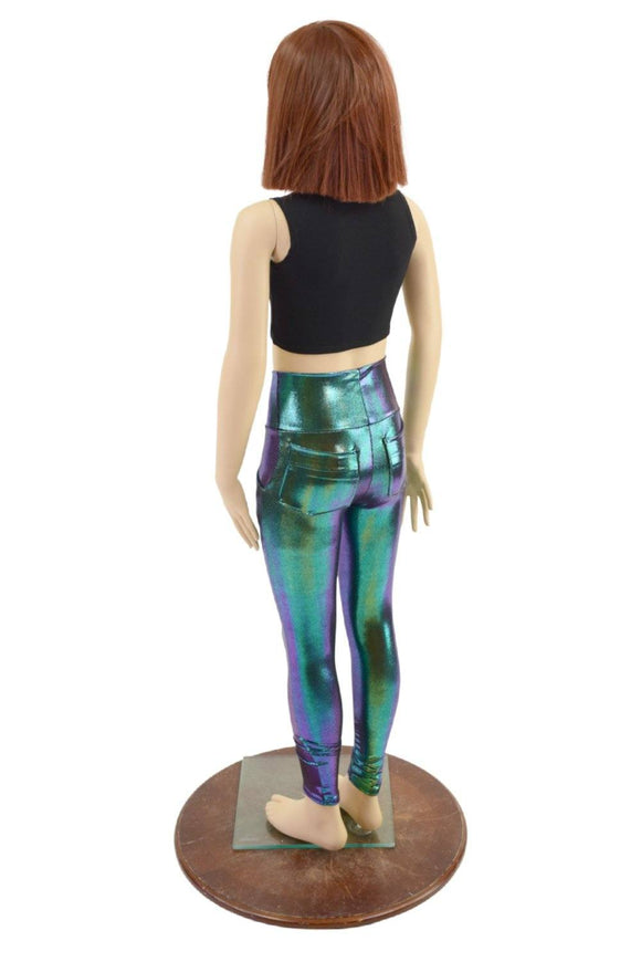 Childrens Scarab Leggings with Front and Back Pockets - Coquetry Clothing