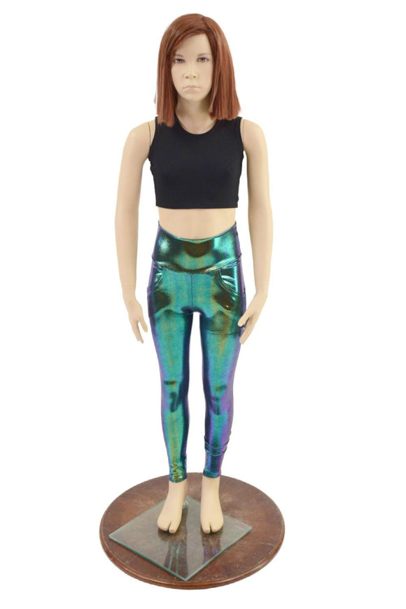 Childrens Scarab Leggings with Front and Back Pockets - Coquetry Clothing