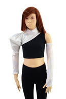 Childrens Size Single Arm Victoria Bolero and Fingerless Glove Set in Flashbulb - Coquetry Clothing
