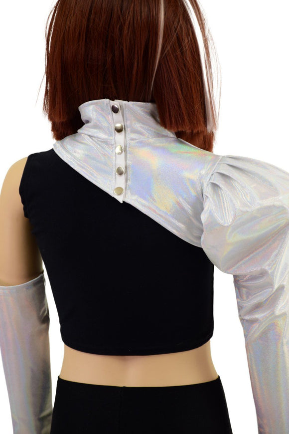Childrens Size Single Arm Victoria Bolero and Fingerless Glove Set in Flashbulb - Coquetry Clothing