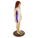 Children's Sleeveless Side Panel Romper with Stella Neckline and 4" Inseam - Coquetry Clothing