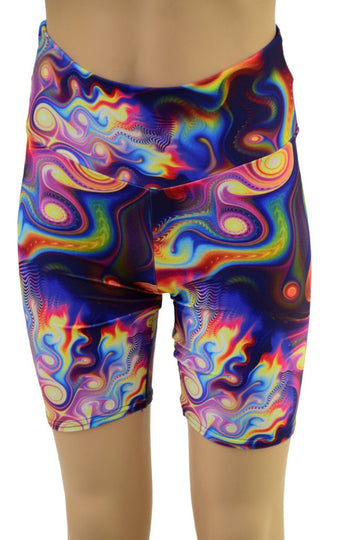 Childrens Unisex Bike Shorts in Meteorite - Coquetry Clothing