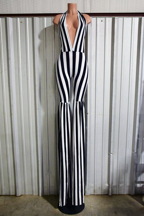 Circus Striped Stilting Costume - Coquetry Clothing