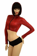 Coagulant Zippered Crop Top - Coquetry Clothing