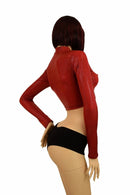 Coagulant Zippered Crop Top - Coquetry Clothing