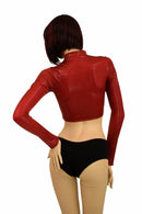 Coagulant Zippered Crop Top - Coquetry Clothing