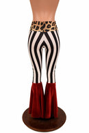 Color Block High Waist Bell Bottom Flares - Coquetry Clothing