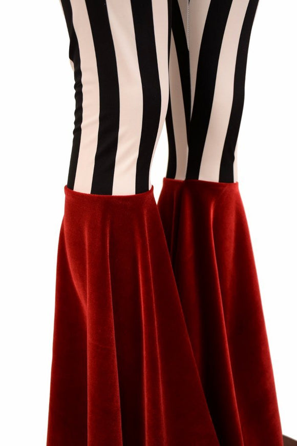 Color Block High Waist Bell Bottom Flares - Coquetry Clothing