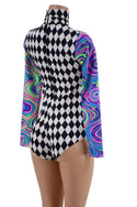 Color Blocked NEON UV Glow Romper - 3
