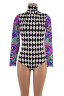 Color Blocked NEON UV Glow Romper - 1