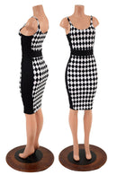 Color Blocked Side Panel Wiggle Dress with Cargo Pockets - Coquetry Clothing