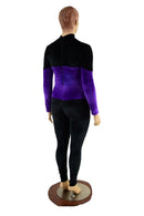 Color Blocked Velvet Cadet Suit - Coquetry Clothing