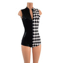 Color Split Sleeveless "Stella" Romper - Coquetry Clothing