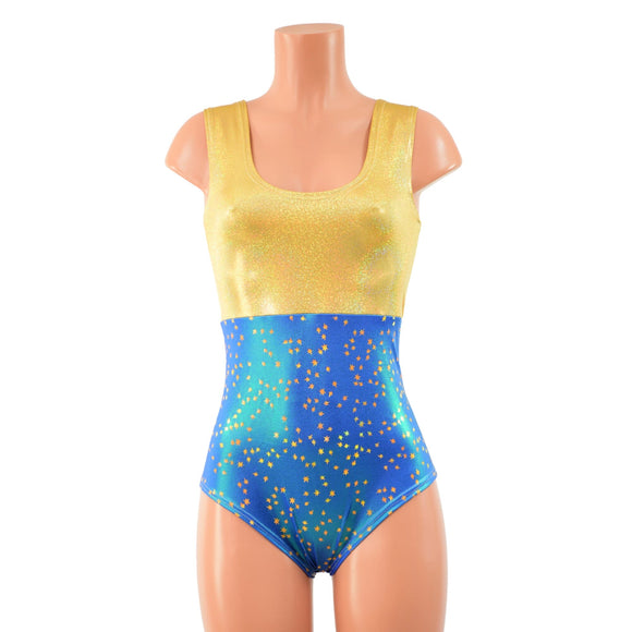 Color Split Tank Style Siren Romper - Coquetry Clothing
