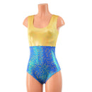 Color Split Tank Style Siren Romper - Coquetry Clothing