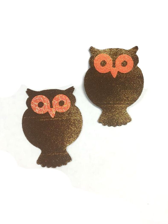 Copper & Orange Hoot Hoot Pasties - Coquetry Clothing