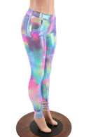 Cotton Candy Mid Rise Leggings with Front AND Back Pockets - Coquetry Clothing