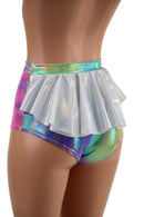 Cotton Candy Siren Shorts with Flashbulb Ruffle Rump - Coquetry Clothing