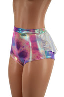 Cotton Candy Siren Shorts with Flashbulb Ruffle Rump - Coquetry Clothing