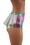 Cotton Candy Siren Shorts with Flashbulb Ruffle Rump - Coquetry Clothing