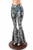 Cracked Tile High Waist Bell Bottom Flares - Coquetry Clothing