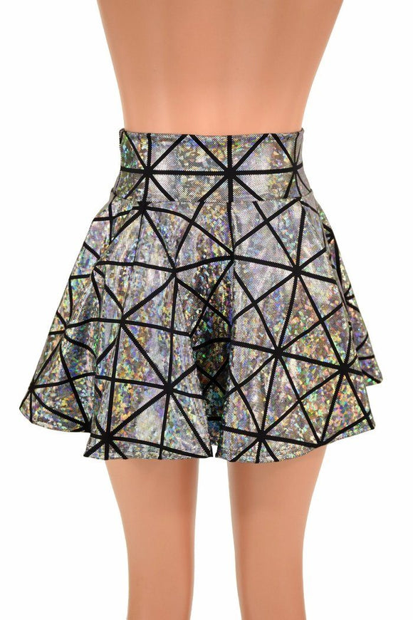 Cracked Tile Rave Mini Skirt - Coquetry Clothing
