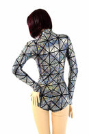 Cracked Tile "Stella" Zipper Romper - Coquetry Clothing