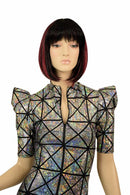 Cracked Tile "Stella" Zipper Romper - Coquetry Clothing