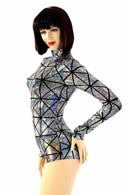 Cracked Tile "Stella" Zipper Romper - Coquetry Clothing