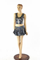 Cracked Tiles Crop & Skirt Set - Coquetry Clothing