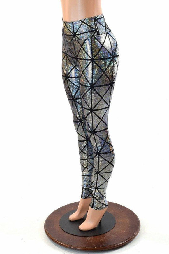 Cracked Tiles High Waist Leggings - Coquetry Clothing
