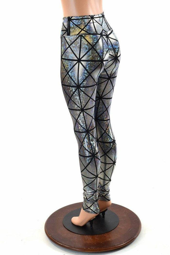 Cracked Tiles High Waist Leggings - Coquetry Clothing