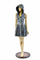 Cracked Tiles Hoodie Skater Dress - Coquetry Clothing