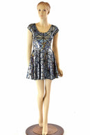 Cracked Tiles Skater Dress - Coquetry Clothing