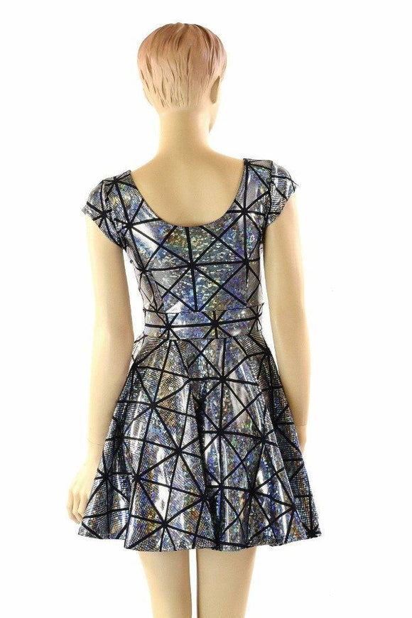 Cracked Tiles Skater Dress - Coquetry Clothing
