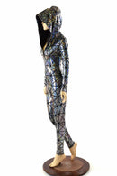 Cracked Tiles Zipper Catsuit - Coquetry Clothing