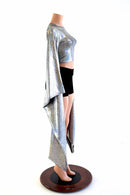 Crew Neck Kimono Crop Top - Coquetry Clothing