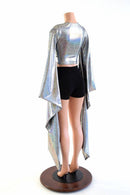 Crew Neck Kimono Crop Top - Coquetry Clothing