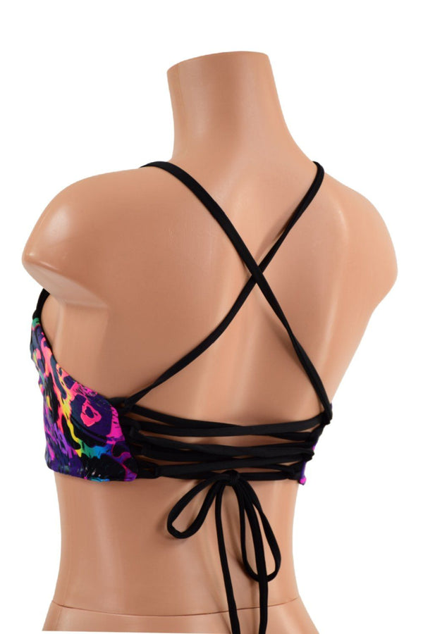 Criss Cross Back Halter Top - 3