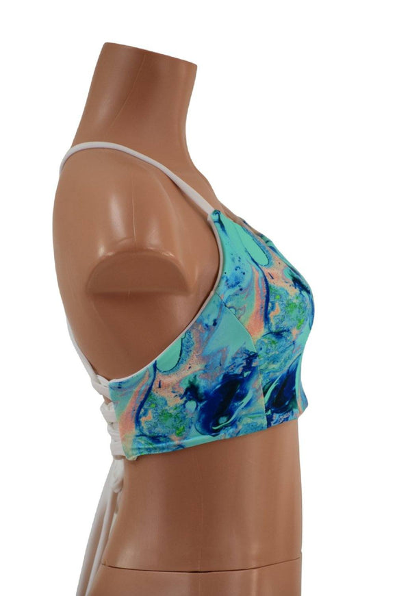 Criss Cross Strappy Back Halter - Coquetry Clothing